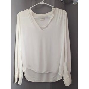 Wilfred White Long Sleeve Button Up Shirt Womens Size XS Blouse Top Office